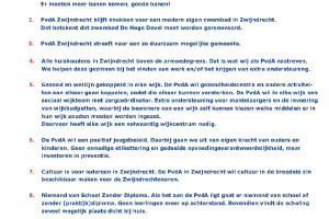 Speerpunten PvdA Zwijndrecht voor de komende raadsperiode